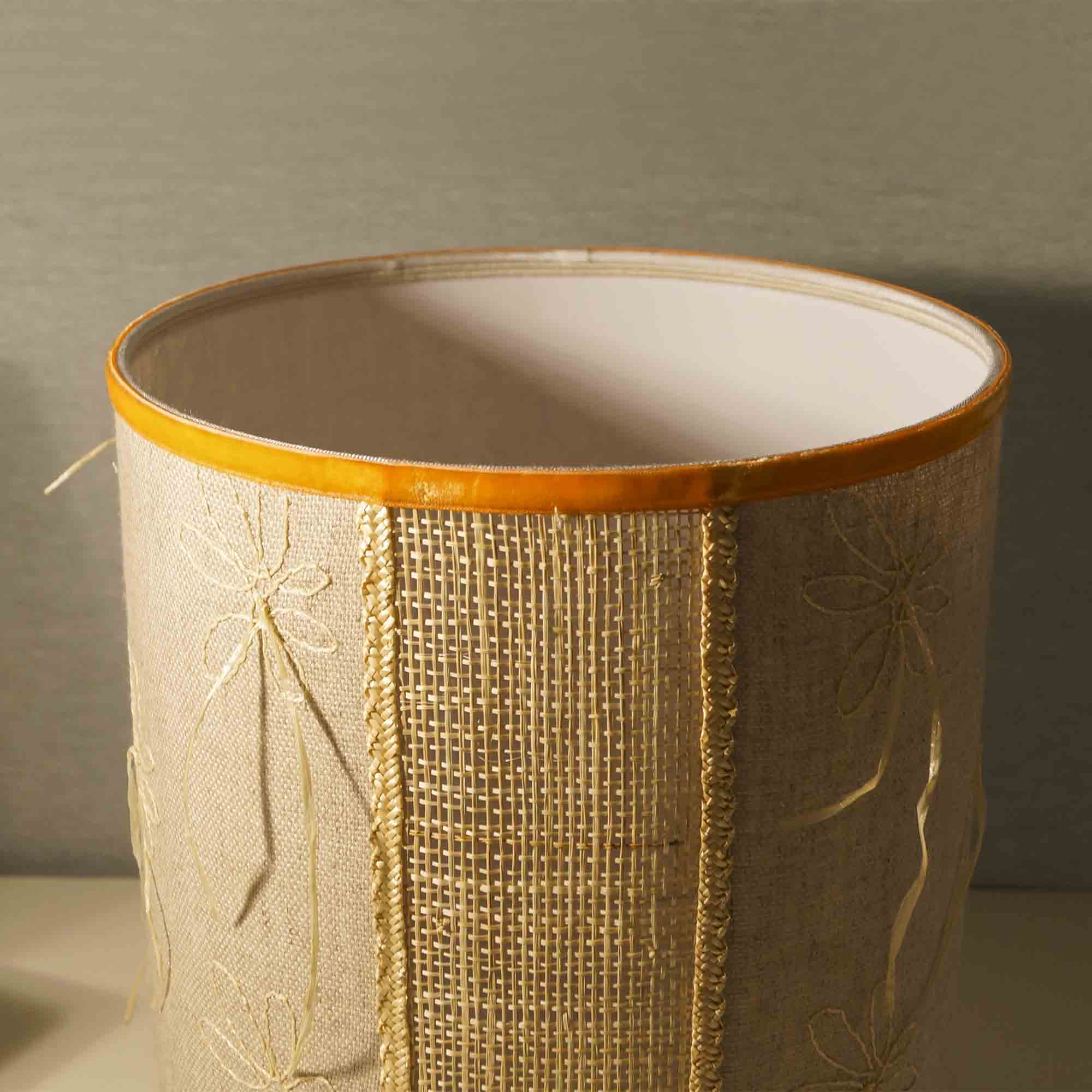 Lampada con vaso in ceramica cactus